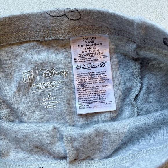 Disney Mickey Mouse 100% Organic Cotton PJ Set 5Y - Picture 5 of 6